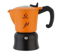 FOREVER CAFFETTIERA MISS ORZI' 2 TAZZE IN ALLUMINIO MANICO E POMOLO IN BACHELITE