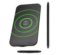 Forever caricabatterie senza fili Wireless Charger WDC-115 15W nero con tecnologia Qi, ricarica veloce 8mm, sottile e spesso per iPhone, Samsung, Motorola, Xiaomi