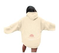 Forever Chasing Sunsets Felpa con cappuccio da spiaggia da donna comoda con cappuccio College Pullover Maglioni Abiti carini Workou Divertente Essenziale Trendy Autunno Y2K Grafica Cool Goth Fashion