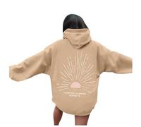 Forever Chasing Sunsets Felpa con cappuccio da spiaggia da donna comoda con cappuccio College Pullover Maglioni Abiti carini Workou Divertente Essenziale Trendy Autunno Y2K Grafica Cool Goth Fashion