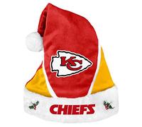 Forever Collectibles Kansas City Chiefs 2014 NFL Color Block Santa Hat Cappello