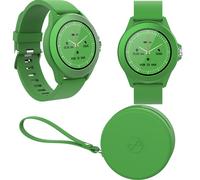 FOREVER Colorum CW-300 Verde Smartwatch IP68 Impermeabile - Cardiofrequenzimetro Contapassi Monitor del Sonno Calorie - Lunga Durata Batteria - Orologio Sportivo Android/iOS Unisex dal Design Elegante