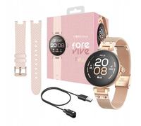 FOREVER ForeVive Petite SB-305 Rosa Orologio da polso Bluetooth Controllo Musica, Pedometro, Cardiofrequenzimetro, Impermeabile IP68, Orologio fitness dal design pulito