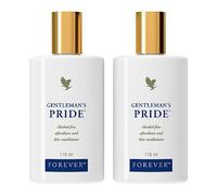 Forever Gentleman's Pride® Aftershave con aloe vera, balsamo, senza alcool, nutriente, lenitivo, con acido ialuronico, senza glutine, certificato dermatest (2 x 118 ml)