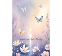 Forever in Our Hearts: A Beautiful Memorial Sign-In for Funeral & Remembrance Services (Butterfly Watercolor Cover)
