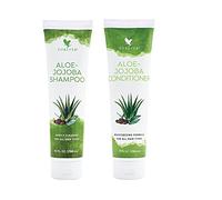 Forever Living Aloe Jojoba Shampoo e Balsamo Confezione Doppia (New Stock)