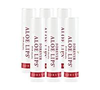 Forever Living Products Aloe Lips, Chapstick, balsamo per le labbra, molto curativo, confezione da 6