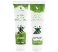 Forever Living - Shampoo e risciacquo balsamo all'aloe e jojoba, confezione doppia