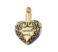 Forever Loved Heart Cremation Urn Ash Holder Keepsake Pendant for Necklace hr