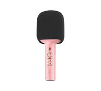 FOREVER MaxLife Microfono Bluetooth con Altoparlante MXBM-600 Rosa Altoparlante Senza Fili con Microfono 3W Compatibile con iPhone, Android, Batteria 1200mAh Portatile Musica Macchina per Bambini