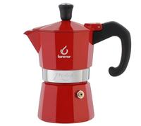 Caffettiera Forever Prestige moka alluminio La Rossa1 2 3 6 tazze caffè - Rotex