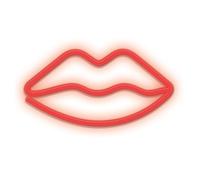 Forever Light Neon LED Kiss clip decorazione da parete per camera da letto, club, decorazione al neon, 3 batterie AA, USB, segnaletica luminosa, illuminazione per soggiorno, feste