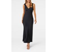 Forever New Cameron V Neck Satin Maxi Dress Navy Taglia: 6 | Abiti Midi Outlet | Donna | Blu
