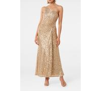 Forever New Carolyn Sequin Asymmetrical Gown Soft Gold Taglia: 16 | Maxi abiti Outlet | Donna | Giallo