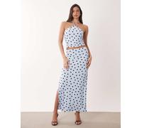 Forever New - Gonna lunga blu a pois in coordinato 50