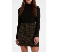 Forever New Lara Boucle Mini Skirt Black/gold Taglia: 8 | Minigonne Outlet | Donna | Nero