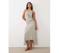 Forever New - Top monospalla color crema a righe in coordinato-Giallo 46