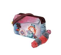 Forever Ninette Origin-Borsa a Tracolla Doppia Zipper, Multicolore, 24 x 15.5 cm