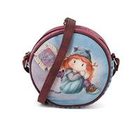 Forever Ninette Origin-Borsa a Tracolla Rotonda, Multicolore, 18 x 18 cm