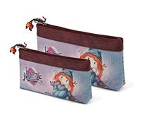 Forever Ninette Origin-Set di Due Sacchetti Cosmetici, Multicolore, 26 x 15 cm