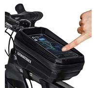 FOREVER Porta Cellulare Bici Impermeabile - Borsa Bici Telaio con Supporto per Smartphone - Supporto per Telefono da Bicicletta con Touchscreen TPU - Borsa Telaio Bici per Navigazione e Accessori