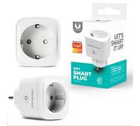 FOREVER Presa intelligente WiFi, compatibile con Alexa e Google Assistant, misurazione del consumo energetico, controllo vocale, telecomando APP, 2,4 GHz, 16 A