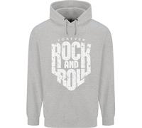 Forever Rock And Roll Chitarra Musica Bambini Felpa con Cappuccio