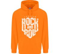Forever Rock And Roll Chitarra Musica Bambini Felpa con Cappuccio