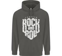 Forever Rock And Roll Chitarra Musica Bambini Felpa con Cappuccio