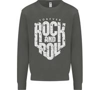 Forever Rock And Roll Chitarra Musica Bambini Felpa Maglione