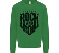 Forever Rock And Roll Music Uomo Sweatshirt Jumper