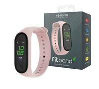 FOREVER SB-50 Fitband, cinturino da donna e da uomo, smart fitness tracker con podometro, cinturino cardiaco e orologio calorie spese - Smartwatch iOS Android - rosa