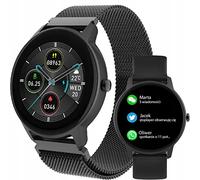 FOREVER Smartwatch Orologio Bracciale Sport SB-325 Bluetooth, Controllo Musica, Pedometro ecc. IP67, Orologio fitness, Pulsometro Slim (nero)