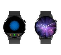 FOREVER smartwatch orologio sportivo cinturino SB-350 Bluetooth per uomo e donna fitness tracker impermeabile IP68 smartwatch compatibile con Android e iOS (Nero)