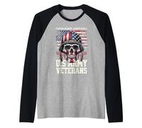 Forever Soldiers Always Heroes Veterano militare 4 luglio Maglia con Maniche Raglan