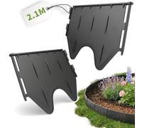 Forever Speed 2.1M Bordura per Giardino Flessibile,Bordi per Aiuole Giardino Plastica, Bordatura per Giardino per Giardini, Prati, Aiuole, Sentieri (14)