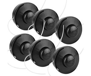 Forever Speed 6 x testa a doppio filo per decespugliatore, bobina di filo con punta automatica, testa a doppio filo, testa per decespugliatore