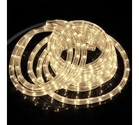 Forever Speed 6M Tubo Luminoso LED Flessibile per Esterna e Interna - Bianco Caldo, IP65 - Per Natale, Matrimonio, Vacanze, Giardino, Decorazione del Tetto e Illuminazione