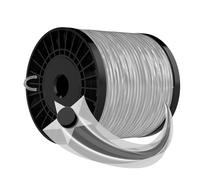 Forever Speed Filo per Decespugliatore,2.4 mm x 100 m Filo Tagliaerba in Nylon,Filo di Ricambio per Decespugliatore,Nero e grigio, stella