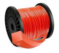 Forever Speed, filo per decespugliatore, cavo in nylon resistente per erbacce, filo per taglio erba in nylon quadrato da 2,4 mm x 100 m, rosso