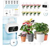 Forever Speed Kit di Irrigazione Automatica per Vasi, 300 Modalità di Kit di Irrigazione a Goccia Automatica Ricaricabile per 10 Piante in Vaso da Interno, Balcone, Serra
