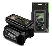 FOREVER Supporto Telefono Bici Impermeabile - Borsa Telaio per Bicicletta Tripla con Supporto Smartphone Bici - Porta Telefono Bici con Schermo Tattile TPU - Ideale per Navigazione e Accessori