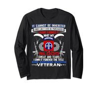 Forever The Title 82nd Airborne Division, veterano Maglia a Manica