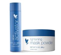 Forever - TIGHTENING MASK POWDER e ALOE ACTIVATOR - Maschera Viso all'Aloe