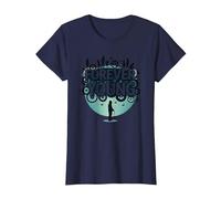 Forever Young: Non Lasciare Che Il Vecchio Uomo in Grafica Vintage Maglietta, Donna, Navy, XS