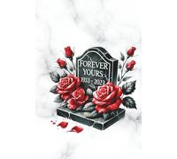 Forever Yours Marble Goth Notebook, 150 pages: Lined Notebook for Notes, Ideas, and Creativity