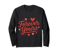 Forever Yours, Romantico Design a Forma di Cuore Maglia a Manica