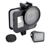 Forevercam Custodia in alluminio per GoPro Hero8 Black, copertura per alloggiamento per action camera, accessori per gabbia nera Hero8 2019