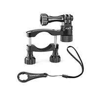 Forevercam - Manubrio da bici e moto, in alluminio, con rotazione a 360° e blocco in qualsiasi direzione, 1,5-3,3 cm, per manubrio da bici, moto, reggisella da sci, per GoPro9/8/7/6/5/4/3 Action Cam