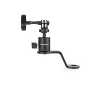 Forevercam Supporto per Moto specchietto retrovisore in Alluminio a 360° Compatibile con Gopro Max Hero 12/11/10/9/8/7/6/5, YI, AKASO, SJCAM, DJI Osmo e Altre Fotocamere di Azione